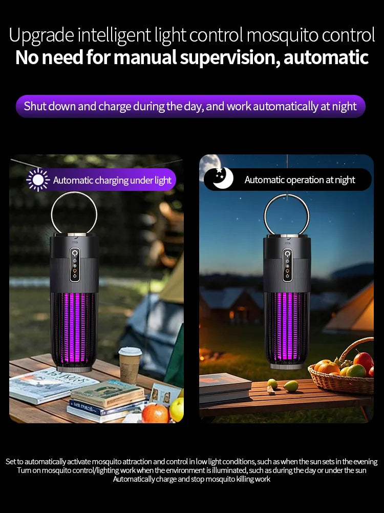 Lámpara Solar Mata Mosquitos Exterior | Recargable | Repelente Hogar | Certificada CE ☀️ - Firu Total Sales