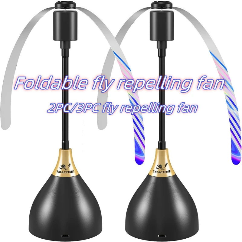 Ventilador Repelente de Moscas USB para Mesa | 2/3pcs | Picnic, BBQ y Fiestas 🎉 - Firu Total Sales