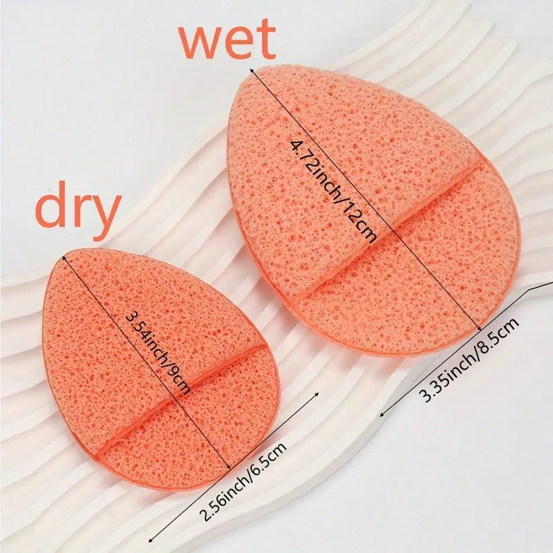 6-Piece Deep Cleansing Exfoliating Facial Sponge, Random Color and Shape, Reusable