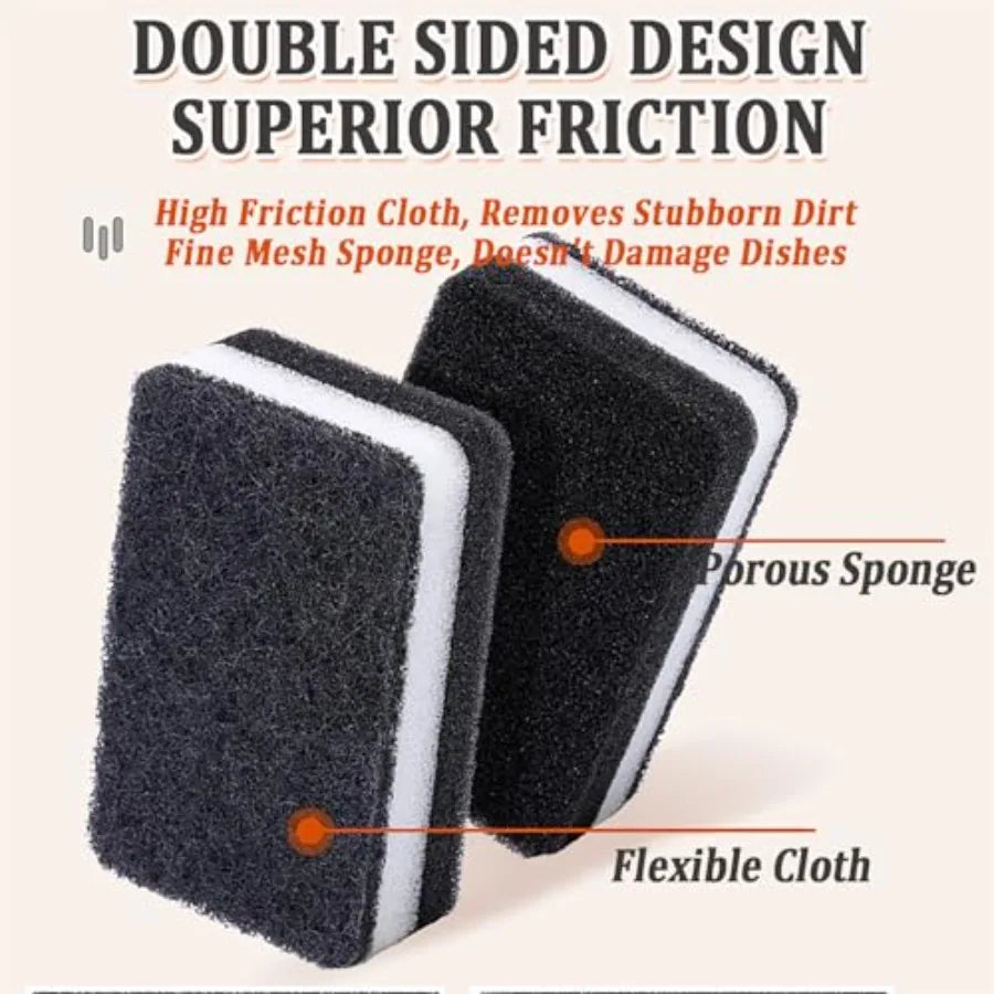 Natural Kitchen Sponge 6 Pack Heavy Duty Scrub Cellulose Sponge Premium Multifunction Eco Friendly Cleaning Sponges for Dishes
