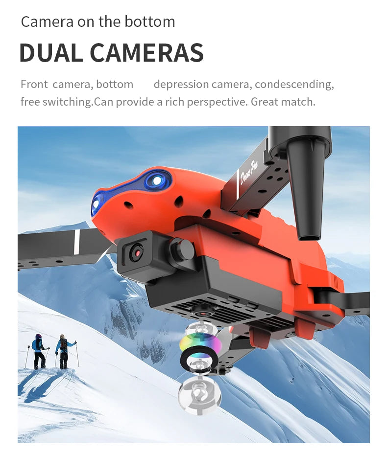 Drone E99 Pro | Cámara Dual HD | Flash | WiFi | Evitación de Obstáculos | Fotografía Aérea | Quadcopter