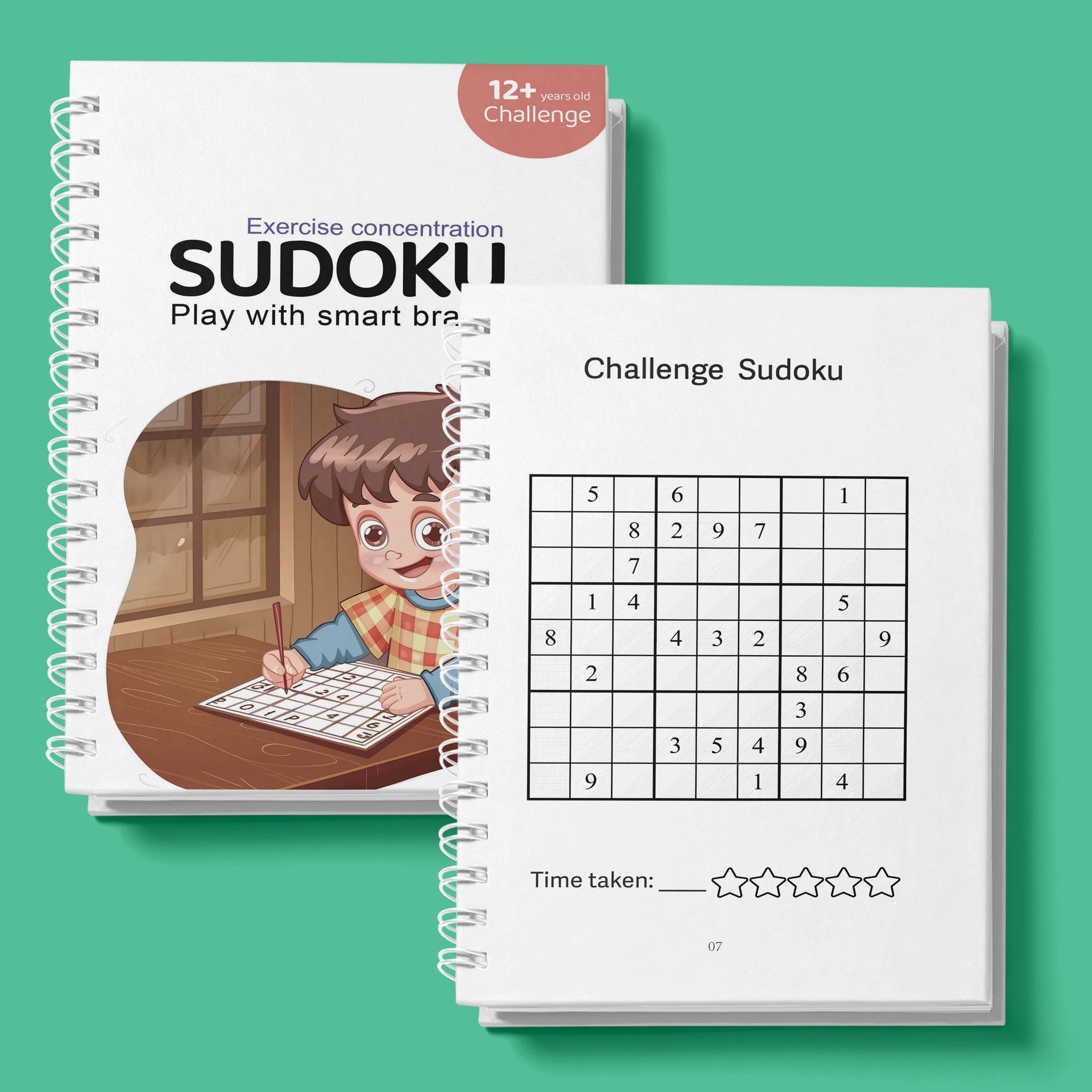 Sudoku Practice Book Math Exercise Thinking Logic for Kids of All Ages, Brain Exercise
