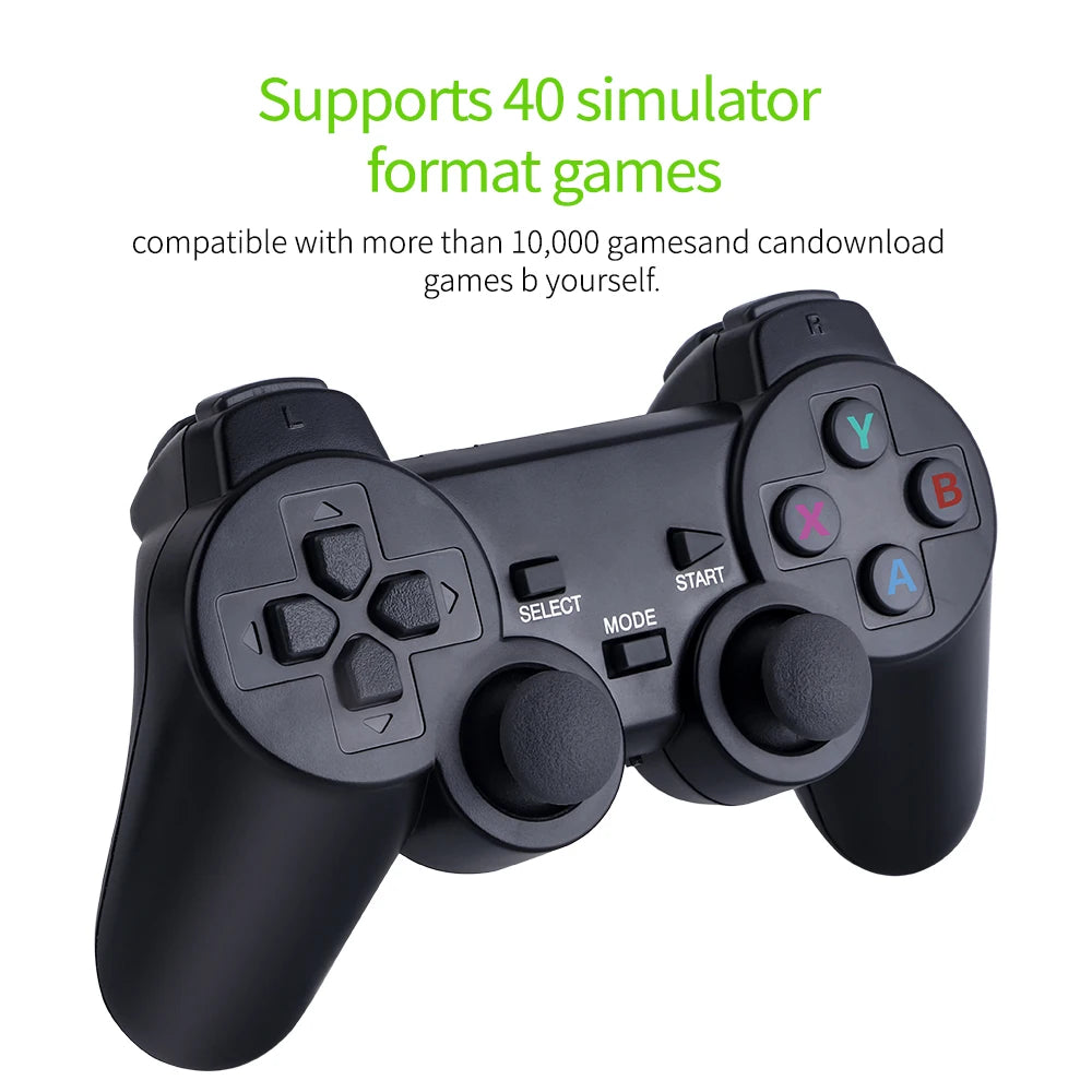 Consola M8 4K | 20,000 Juegos Retro | 2 Controles Inalámbricos 2.4G | Regalo Navidad Niños - Firu Total Sales