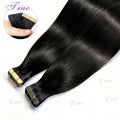 Seamless Invisible Straight Tape in Hair Extensions 100% Human Hair Brazilian Natural Black 16-22 Inch Skin Weft Tape Human Hair
