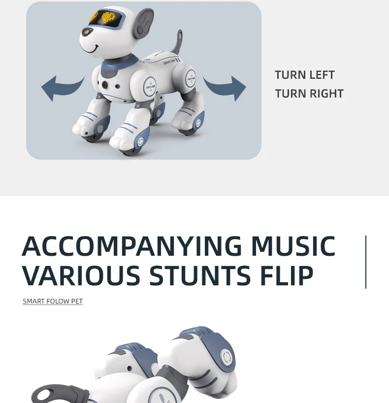 Perro Robot Inteligente con Control Remoto | Acrobacias | Regalo para Niños - Firu Total Sales