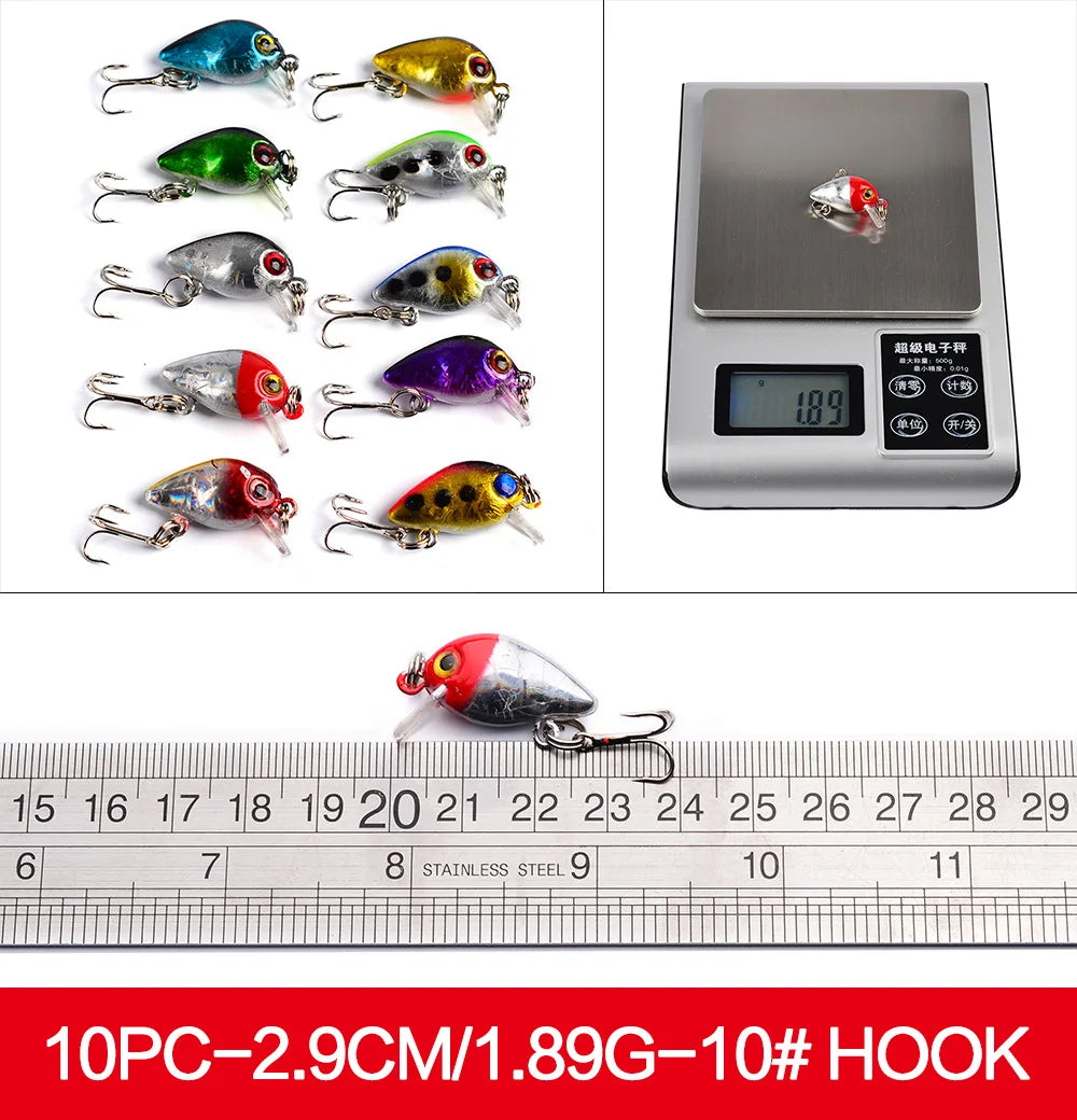 Set Múltiple Señuelos Ruia | Minnow Biónico | Crankbait Hundimiento | Bass | Wobbler con Anzuelos Triples - Firu Total Sales