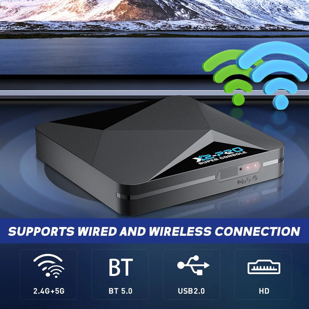 Super Console X2 Pro | 100,000 Juegos Retro | TV Box | SS/MAME/FC/SEGA | Con Gamepad - Firu Total Sales