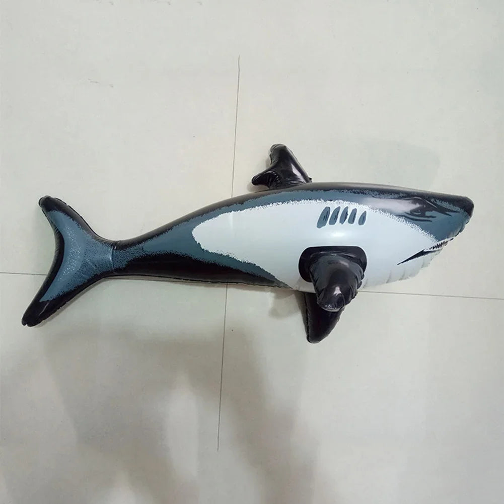 1PCS Floating Shark Float Toy Kids Adults Inflatable Water Swimming Pool Simulation Whale Fish Animals Toys Pool Accessories ﻿