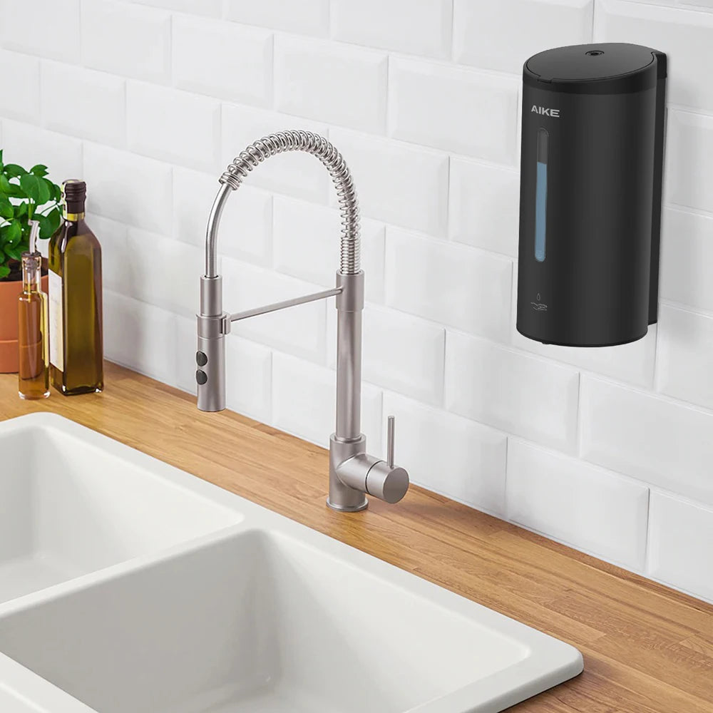 AIKE Automatic Liquid Soap Dispenser AK1205 Wall Mounted Commercial Smart Soap Dispenser For Bathroom Large Capacity 750ML/800ML