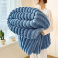 ROSEKIND Blankets 3 Size for Bed, 300GSM Soft & Warm Fleece Blanket, This stylish throw blanket for All Season