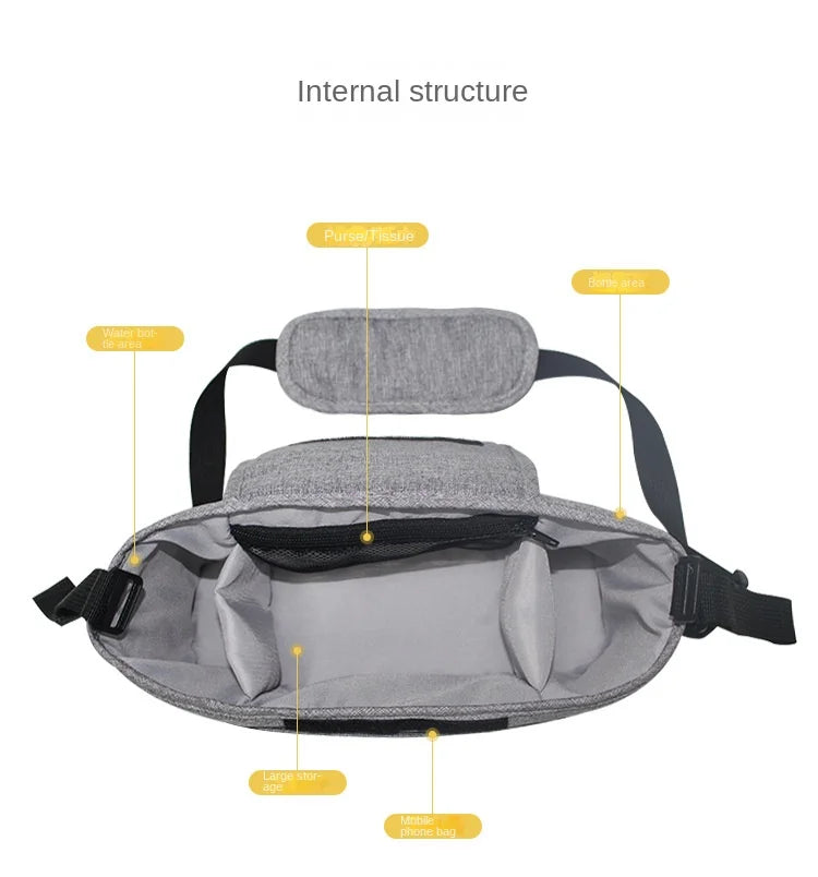 Bolsa Organizadora para Cochecito | Gran Capacidad | Portabiberones y Accesorios Bebé