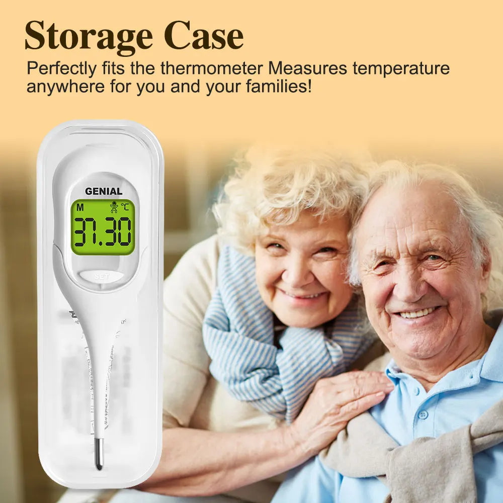 9S Digital Thermometer — Color-Coded | Oral, Rectal & Underarm | Baby & Adults