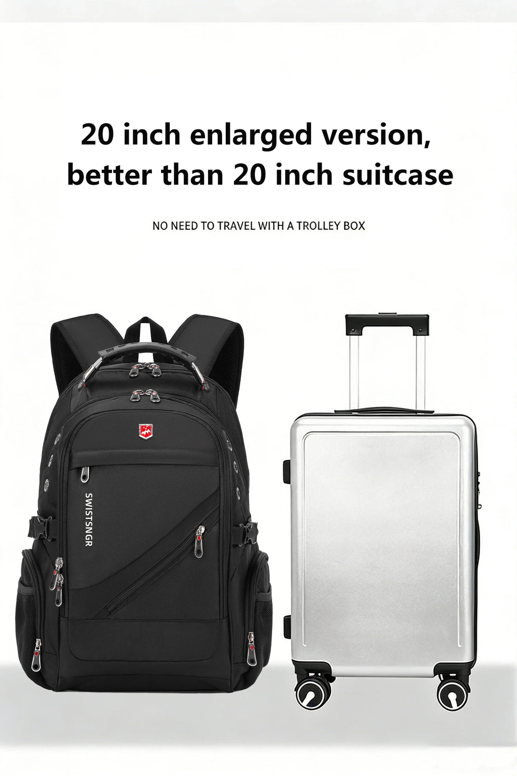 2026 Waterproof 17/20 Inch Laptop Backpack Men Airplane Travel Backpack Women Oxford Rucksack Male School Bag modern Mochila