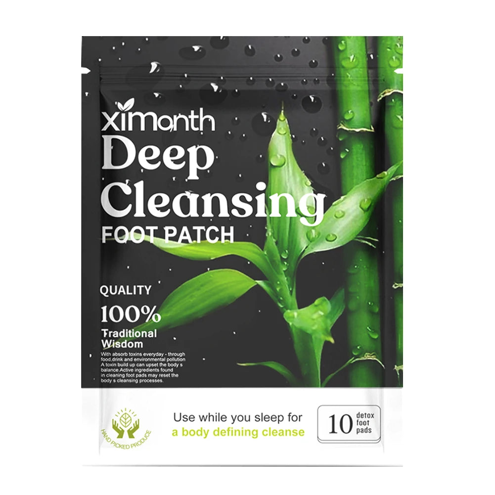 Detox Foot Patches for Stress Relief Deep Sleep Natural Herbal Toxins Clean