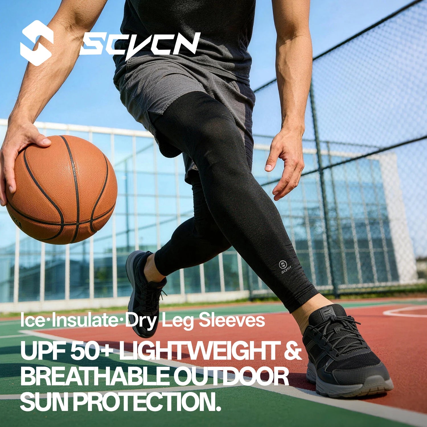SCVCN Leg Sleeve Bike  Sports Arm Sleeve Sun Anti-UV Leg Sleeves Ice Fabric Bicycle Leg Sleeve Run Fitness Cycling Arm Warmers