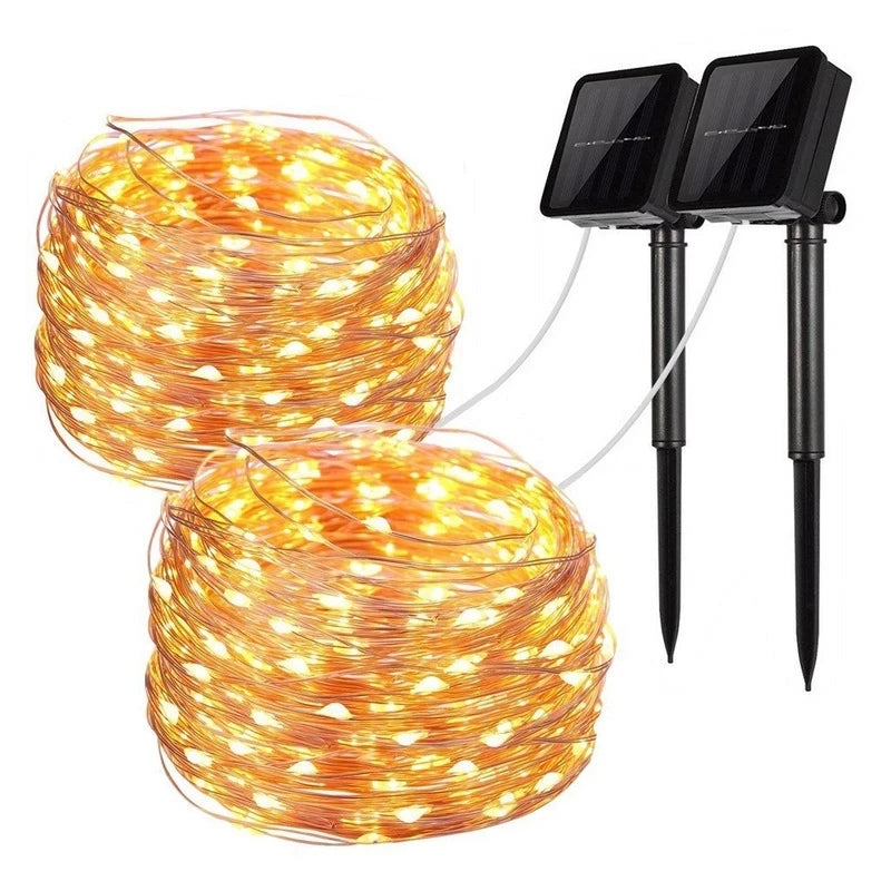 Luces Solares Hadas LED Exterior | 7m-32m | Navidad, Patio y Árboles | Impermeables - Firu Total Sales