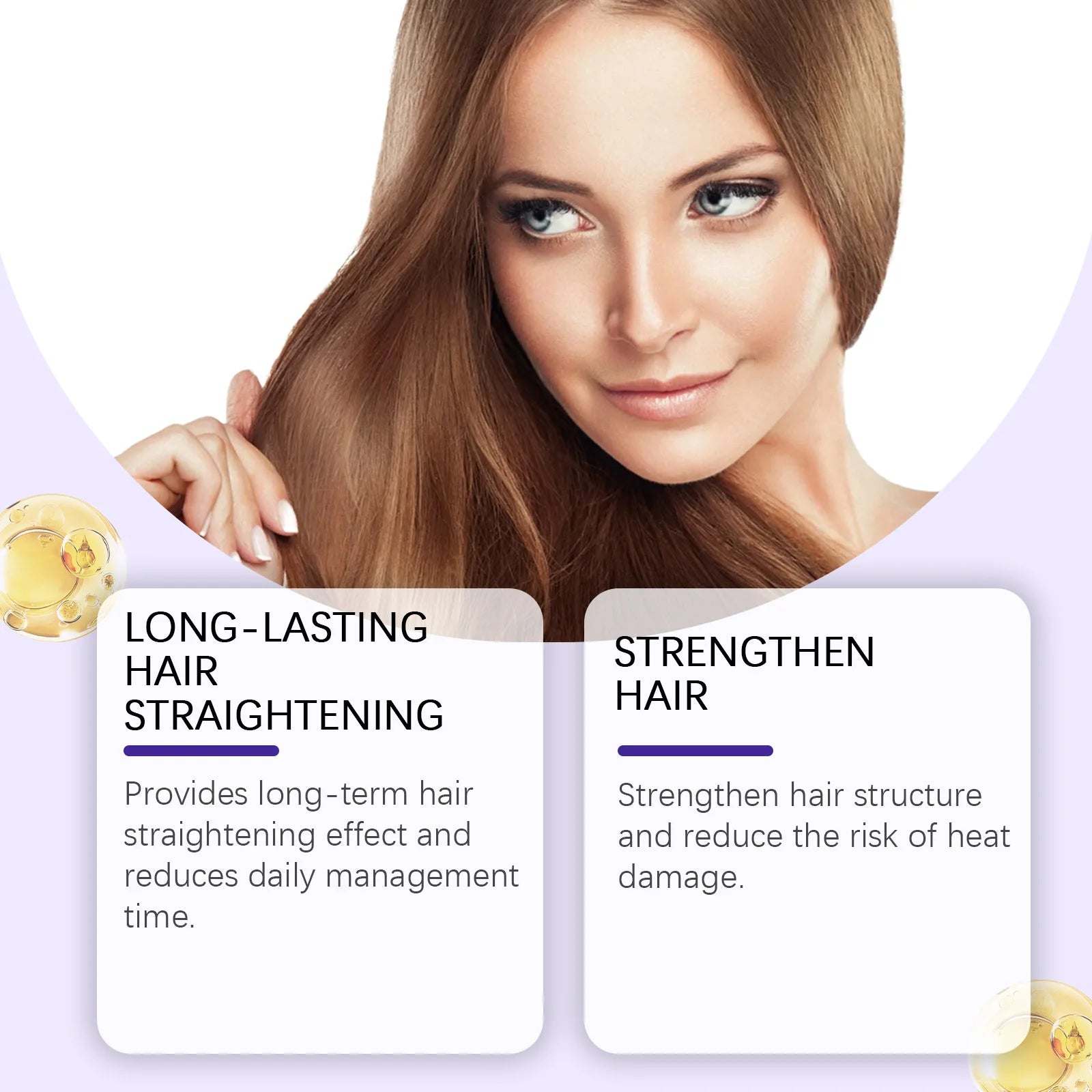 Protein Straightening Cream Smooth Hair Repair Frizz Curls Naturally Without Damaging Hair Nourishes Softens Hair Creating Silky