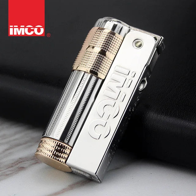 Original IMCO Lighter Old Oil Flint Lighter Windproof Stainless Steel Cigarette Petrol Oil Lighter Inflated Gadgets Man
