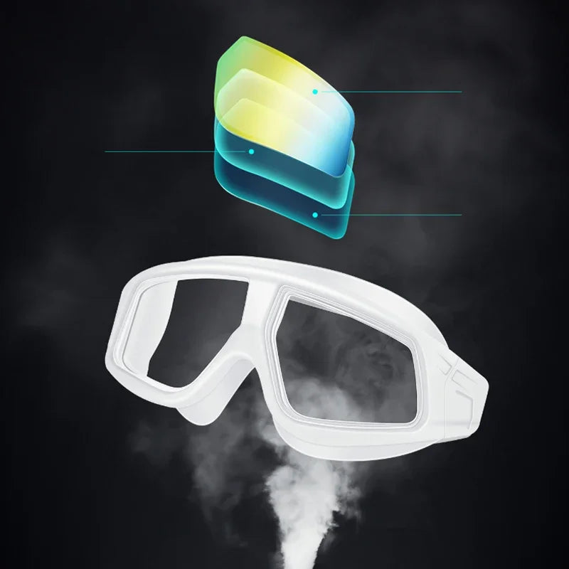 1 Pcs Adult male and female universal professional swimming goggles waterproof, anti fog, anti UV electroplated high-definition