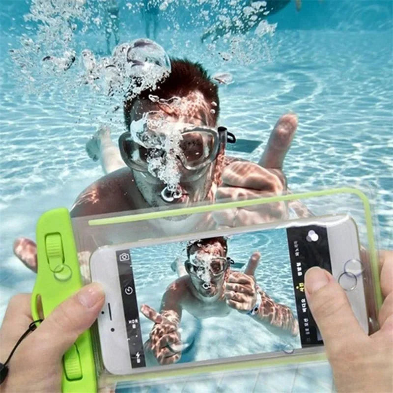 Funda Impermeable para Celular 6 Pulgadas - Bolsa Seca para Playa, Piscina y Deportes Acuáticos