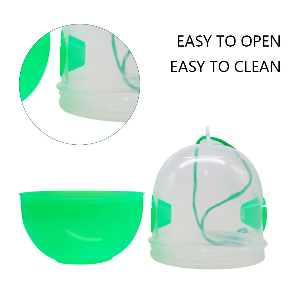 Hanging Wasp Fly Trap Reusable Wasp Insect Traps Wasps Control Wasp Bee Catcher Easy To Use for Home Garden Orchard Farm