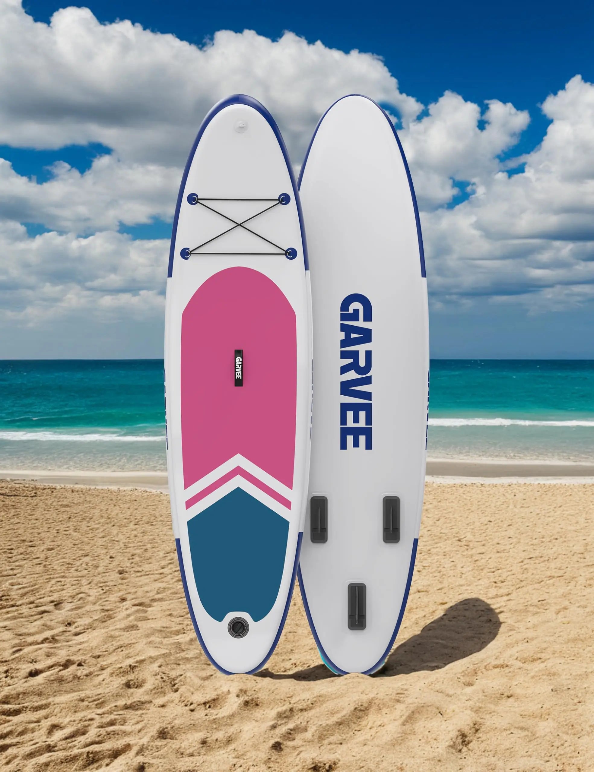 Inflatable Stand Up Paddle Board, 10.6/11ft Paddle Boards With Non-Slip EVA Deck, Carry Bag & Air Pump For Youth & Adults