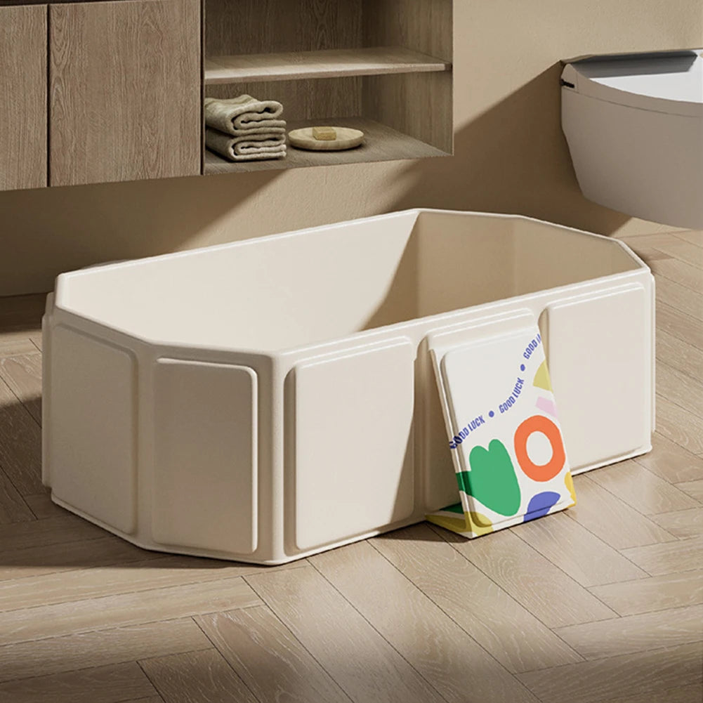 Foldable Baby Bathtub with Drain — Compact Infant Tub | All Ages
