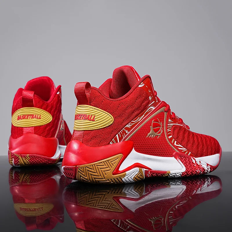 Men's Lightweight Basketball Shoes – Breathable, Anti-Slip, High-Top
