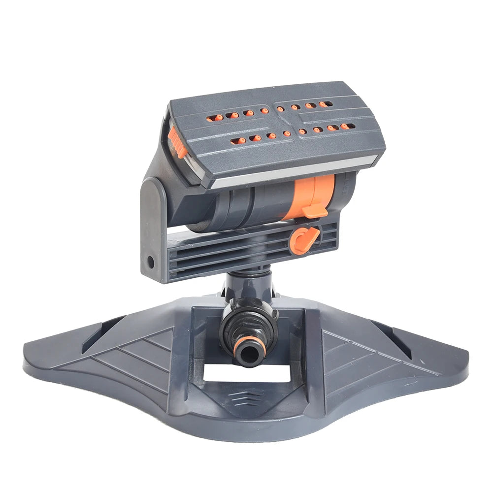 Mini Oscillating Sprinkler Adjustable Rotating Lawn Sprinkler 16 Holes Irrigation Watering System for Outdoor Yard Garden Grass