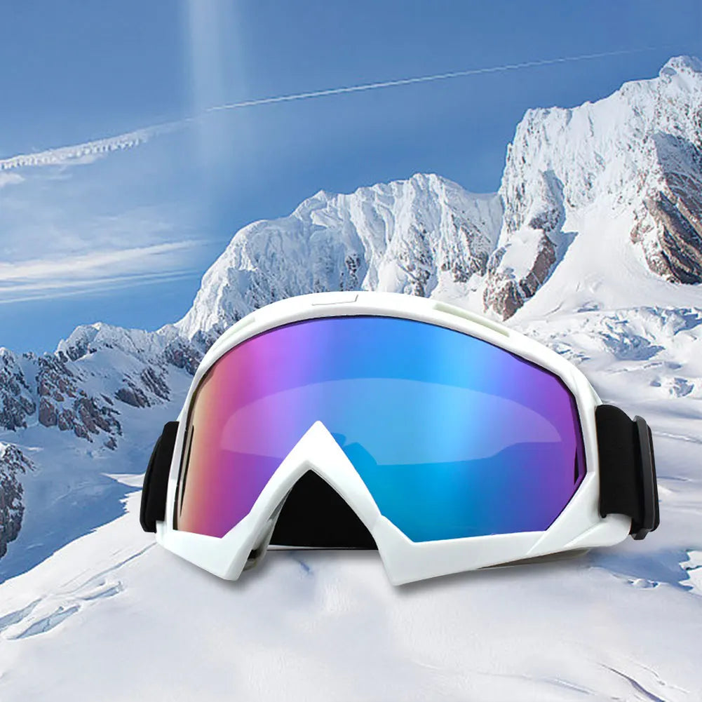 Motorcycle Glasses Windproof Snowboard Goggles Anti-Fog Protective Goggles UV Protection for Winter Outdoor Sport