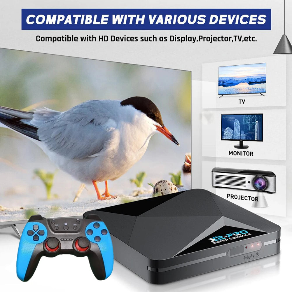 Super Console X2 Pro | 100,000 Juegos Retro | TV Box | SS/MAME/FC/SEGA | Con Gamepad - Firu Total Sales
