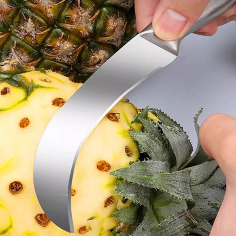 Fruit Knife Household Sharp Multi-function Scimitar Stainless Steel Special Knife for Cutting Pineapple Fruit Peeler Boning Knif