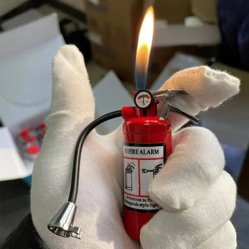 New Torch Lighter Metal Flash Light Free Fire Butane Gas Pipe Lighter Unusual Inflated Cigar Cigarette Lighter