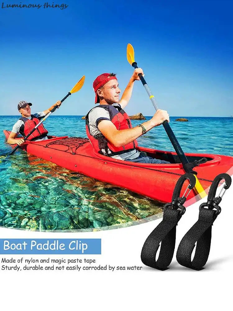 2Pcs Double Pack Kayak Paddle Magic Buckle Strap Clip For Sup Paddle Board Inflatable Paddle Outdoor Rowing Surf Boat Buckle