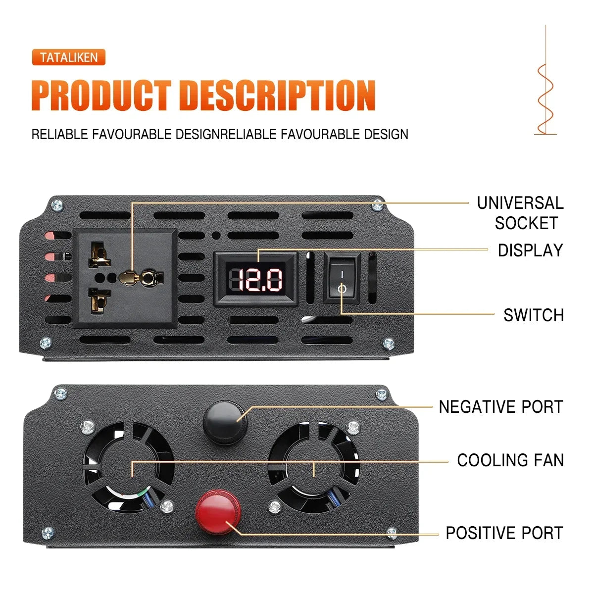 inverter DC 12V 24V To AC 220V Voltage Pure sine wave power 50Hz Converter 8000W 6000W 3500W 2500W 1600W