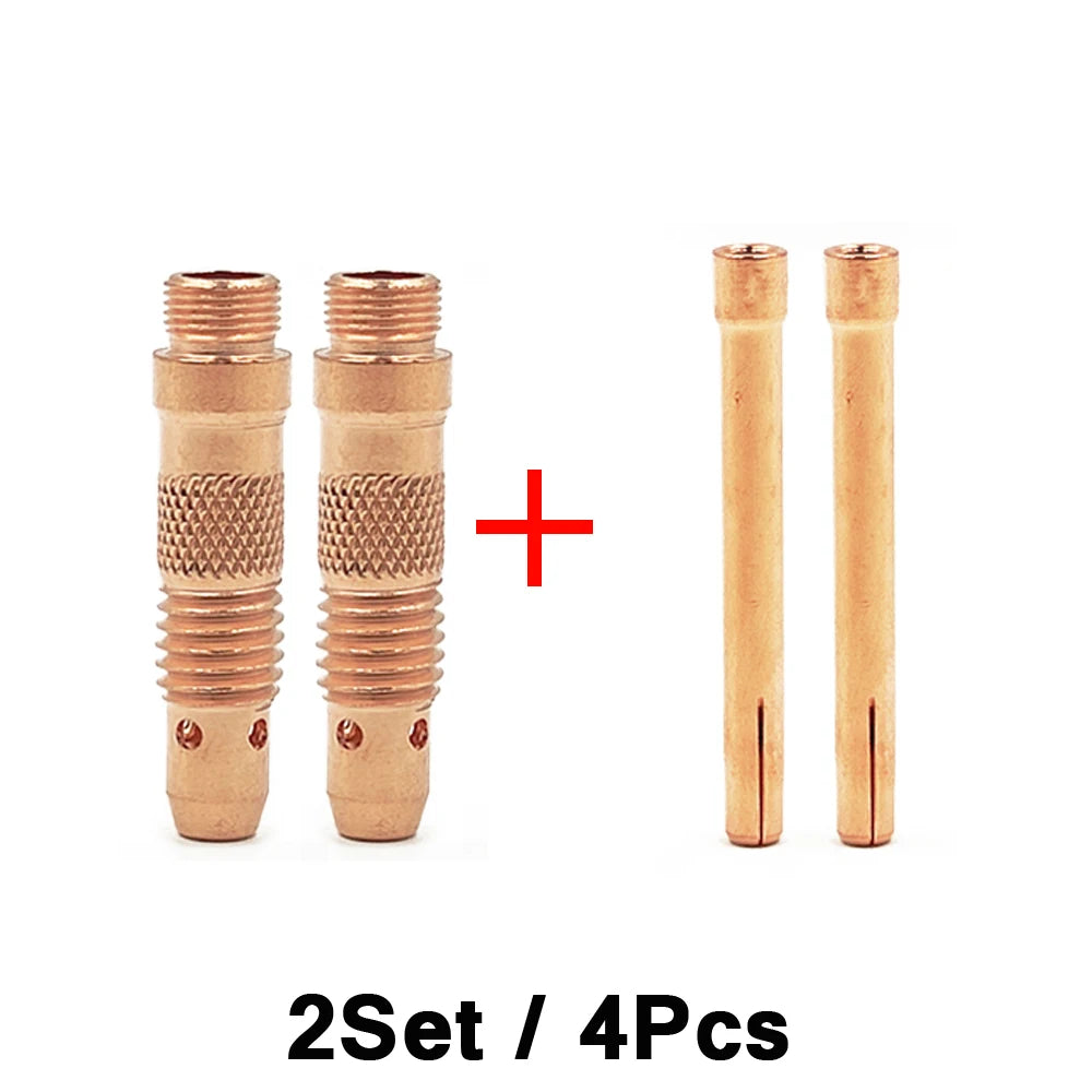WP17 WP18 WP26 Argon Welding Torch Consumable Collet Body 1.0mm 1.6mm 2.0mm 2.4mm 3.2mm 4.0mm TIG Tungstens Electrodes Collet