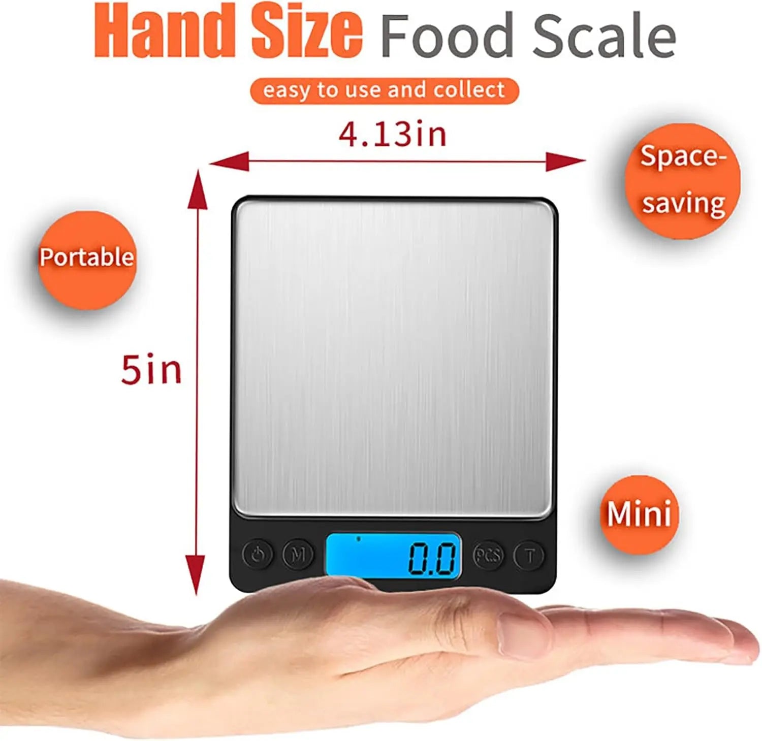 Digital Kitchen Scale 3000g/0.1g | Grams & Oz | Tare Function | Cooking Baking Jewelry
