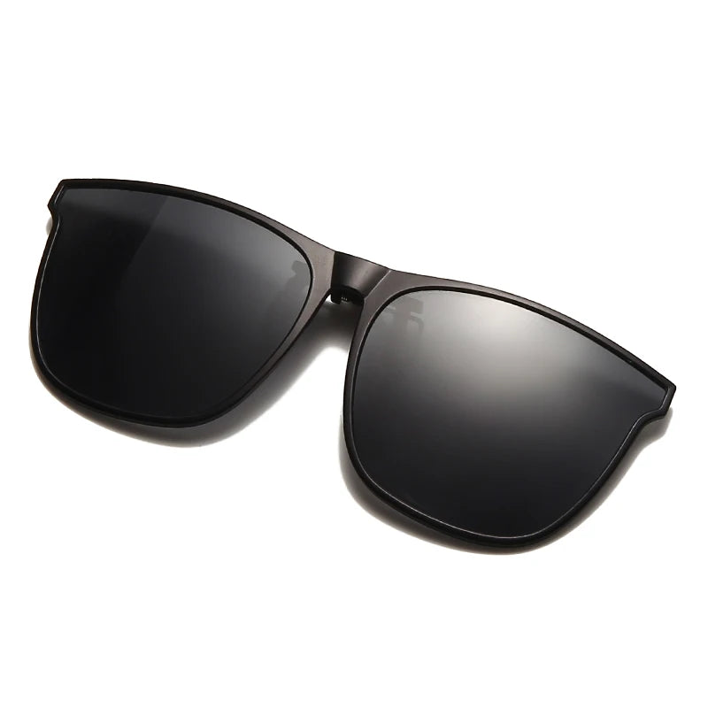 Polarized Clip On Sunglasses Men Photochromic Car Driver Goggles Night Vision Glasses Anti Glare Vintage Square Glasses Oculos