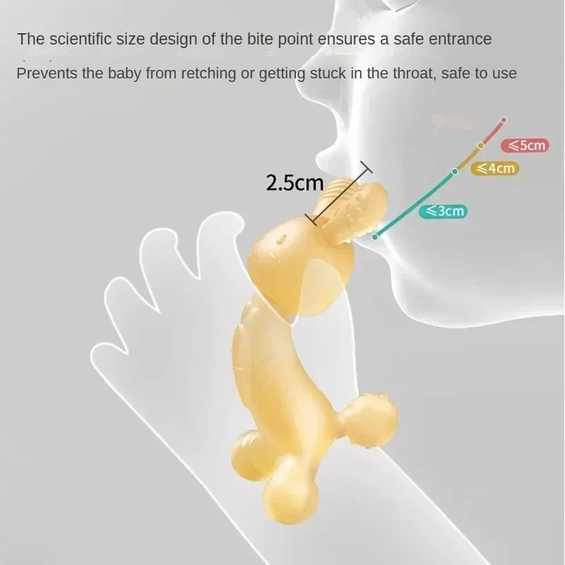 Cartoon Rabbit Silicone Teether — Newborn Chewing Toy | Infant Gift
