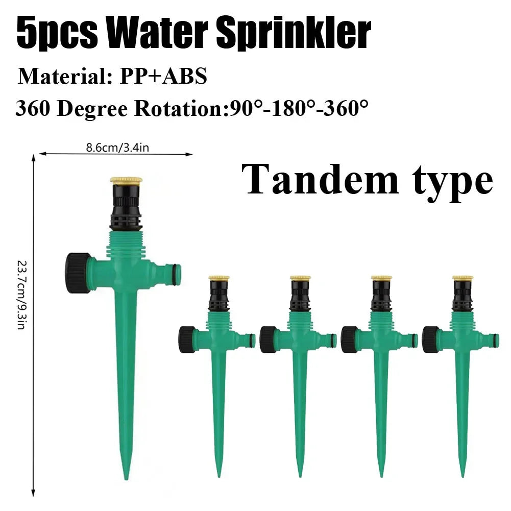 Outdoor Misting Cooling System Adjustable Rotating Watering Sprayer Garden Metal Irrigation Sprinkler Watering Irrigation Tool