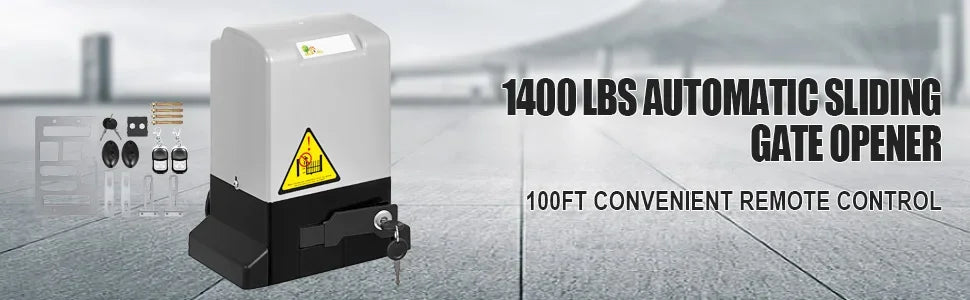 Sihao Electric Gate Opener 1300LBS Garage Door Opener Automatic Sliding 2 Keys With 4m Racks Operator for Hotel Factory School