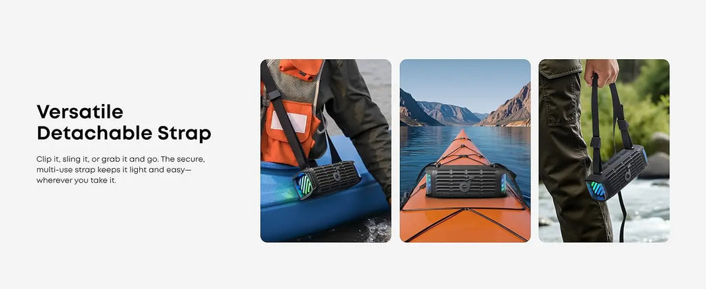Soundcore Boom 3i by Anker, Compact Outdoor Speaker, IP68 Waterproof, Floating Playback, Saltwater-Resistant  (Refurbished)