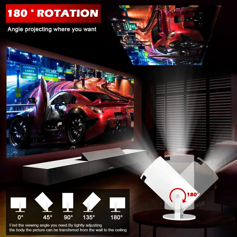 Proyector Gaming P90 Max HeroAngel | 4K 1080P | Android 11 | 19000+ Juegos | 2 Controles Inalámbricos - Firu Total Sales