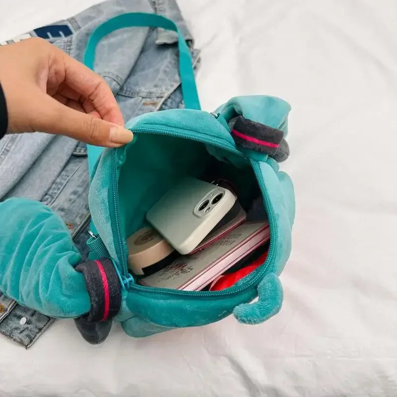 Anime Hatsune Miku Cosplay Plush Backpack Ita Bag Women Bag Shool Student Men Velvet Shoulder Bag Girl Gift