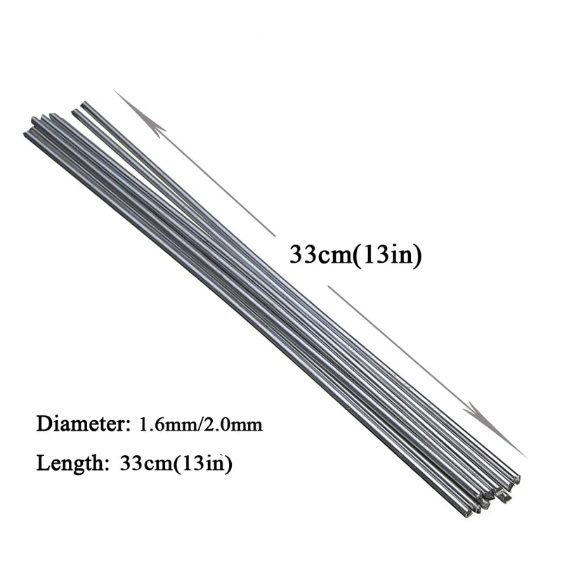 1.6/2.0mm Multi-Metal Welding Rods - Copper, Aluminum, Iron, Stainless Steel Flux-Cored Solder Wire Electrode
