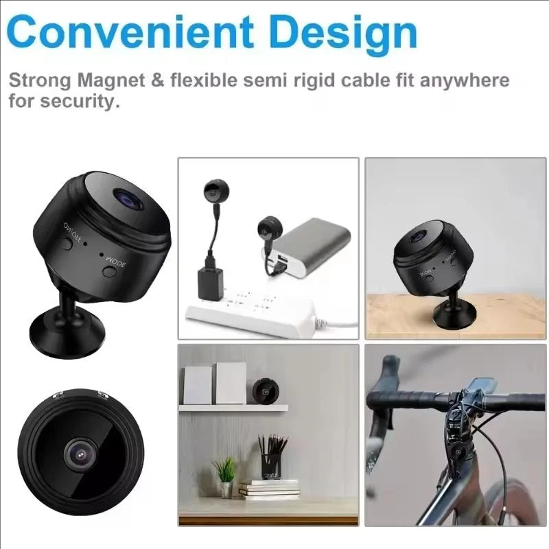 A9 WiFi Mini Security Camera — Smart Home Monitor | Baby & Pet Surveillance