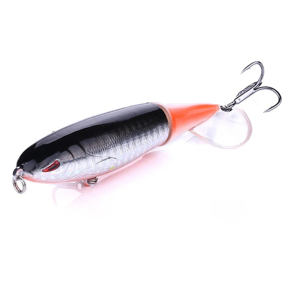 Señuelo Topwater SANMO | 10/14cm | Spinner Popper Lápiz | Hélice Cola Giratoria | 10 Colores | Mar y Lago - Firu Total Sales
