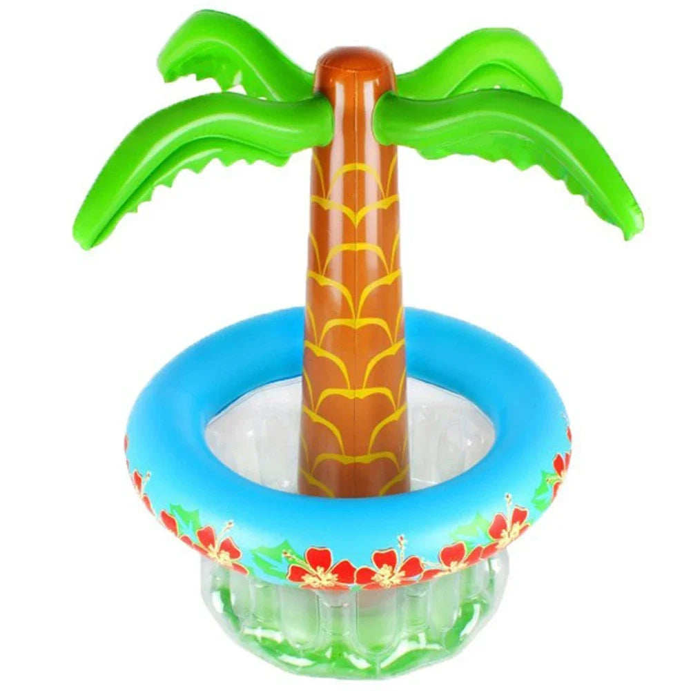 1/2PCS Inflatable Palm Tree Ice Bucket Bear Cooler Drink Holder Hawaiian Birthday Decoration Summer Beach Pool Party Accessories