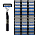 High-end men's razor with anti-slip handle, sharp and smooth stainless steel blade, painless shaving, perfect gift for festivals