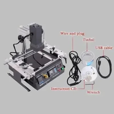 IR6500 BGA Rework Station Infrared Solder Welder System with Closed-loop Temperature Control w/USB Cable for Welding  Rpairing